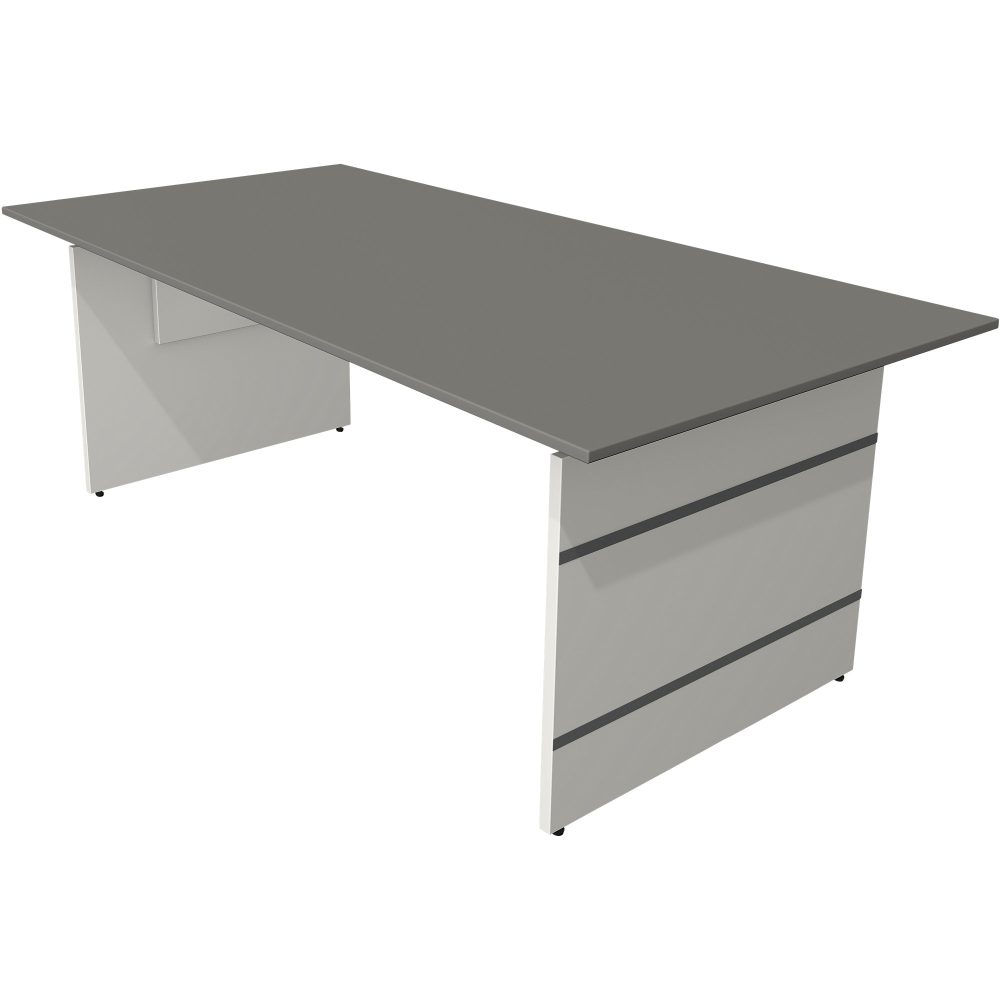Kerkmann Sitz-Stehschreibtisch Form 4 Rechteckig Höhenverstellbar Weiss 2000 x 1000 x 760 mm