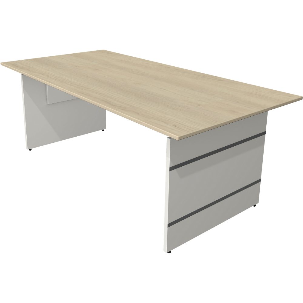 Kerkmann Sitz-Stehschreibtisch Form 4 Rechteckig Höhenverstellbar Weiss 2000 x 1000 x 760 mm
