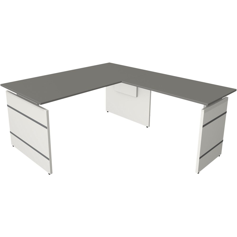 Kerkmann Sitz-Stehschreibtisch Form 4 L-Förmig Höhenverstellbar 1600 x 1800 x 760 mm
