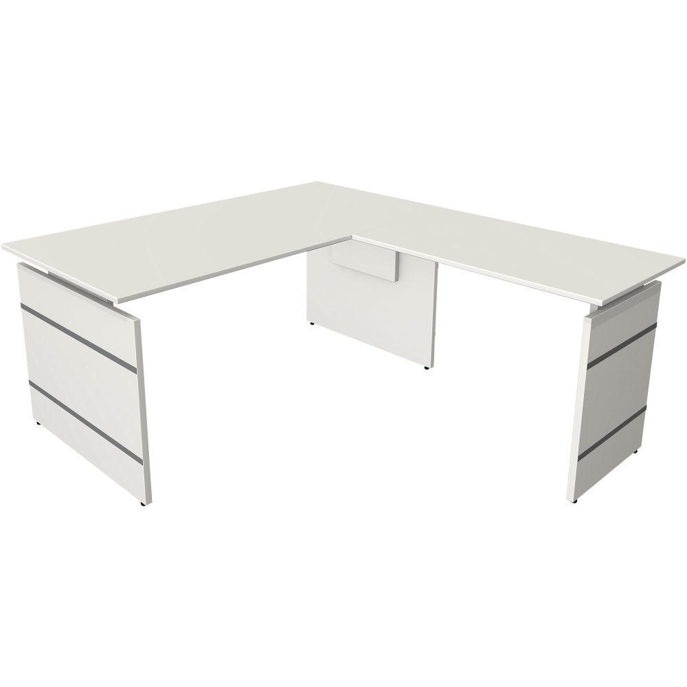 Kerkmann Sitz-Stehschreibtisch Form 4 L-Förmig Höhenverstellbar 1600 x 1800 x 760 mm