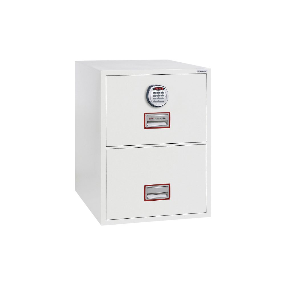 Phoenix Aktenschrank FS2272E Elektronisch Weiss 570 x 700 x 765 mm