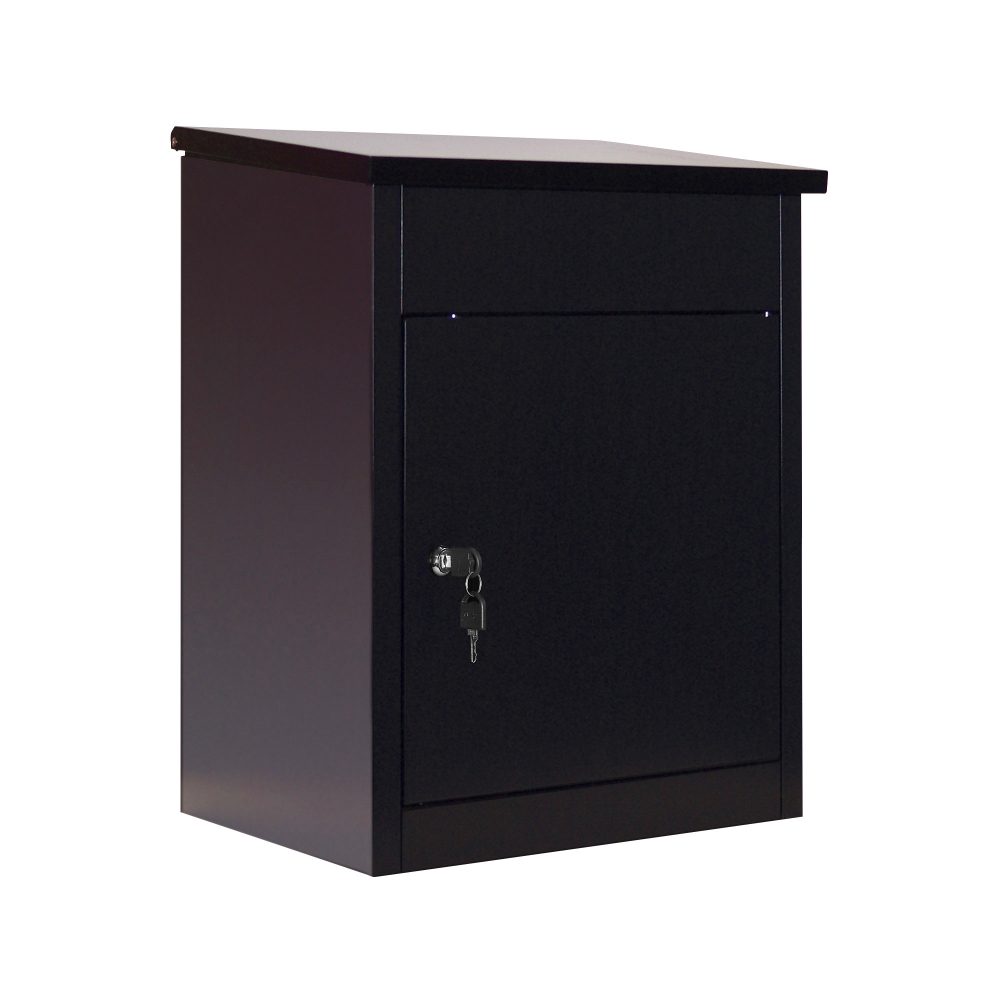 Phoenix Briefkasten PB0581BK Schlüssel Schwarz 440 x 350 x 580 mm