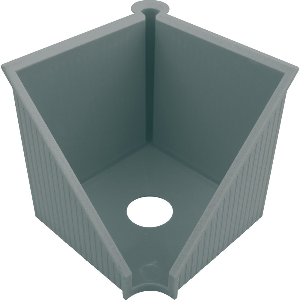 helit Zettelbox Hellgrau 250 PS (Polystyrol) 12,7 x 12,7 x 12 cm