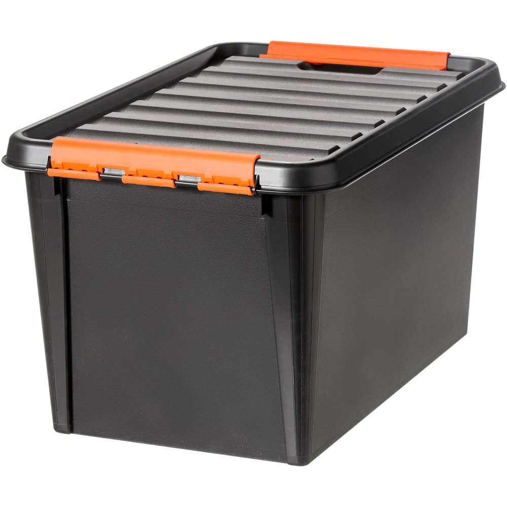 SmartStore Aufbewahrungsbox Pro 45 50 L Schwarz, Orange PP (Polypropylene) 39 x 59 x 34 cm 4 Stück