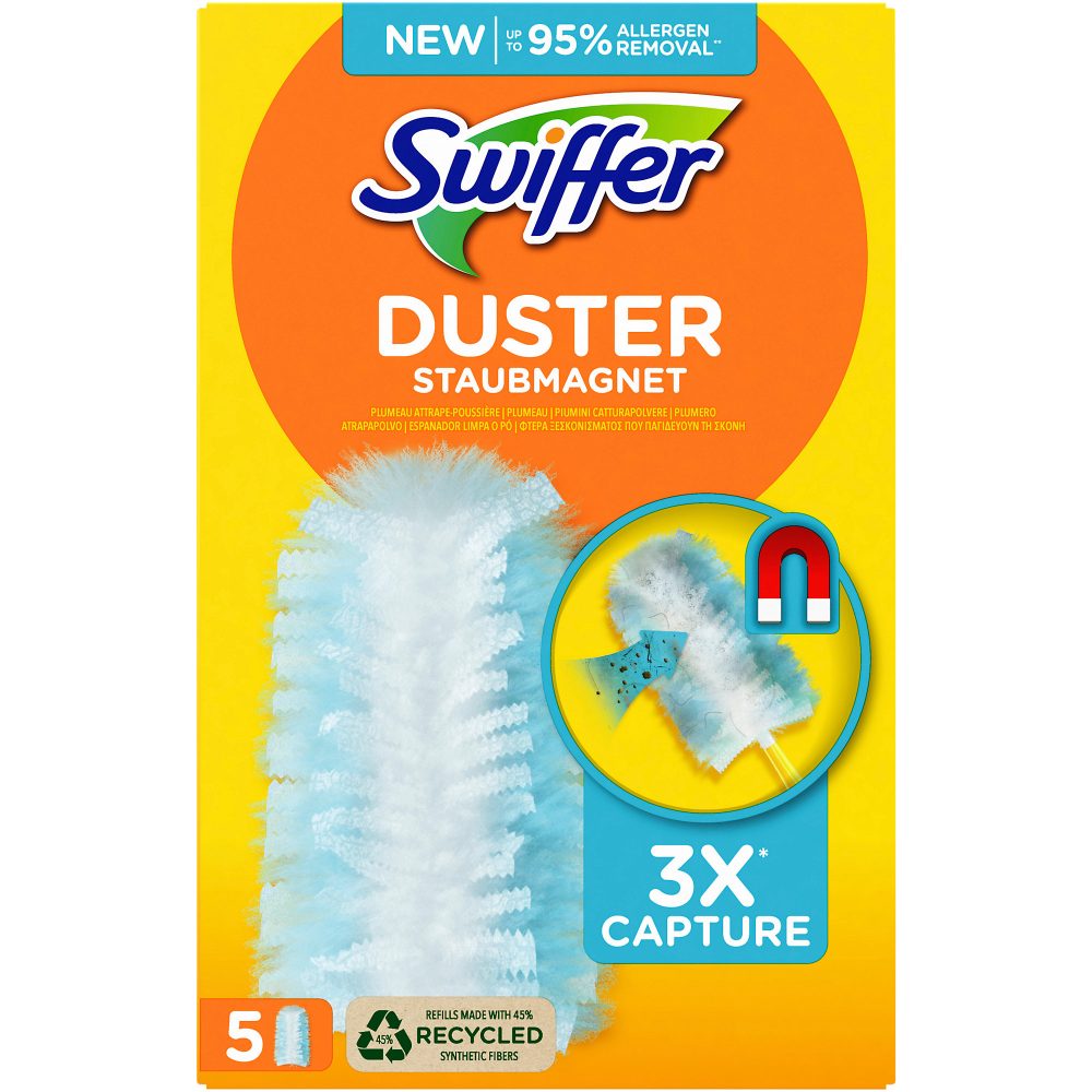 Swiffer Kunststoff Staubwedel Nachfüllung Orange 12,6 x 5,7 x 19,5 cm 8001841934839 5 Stück