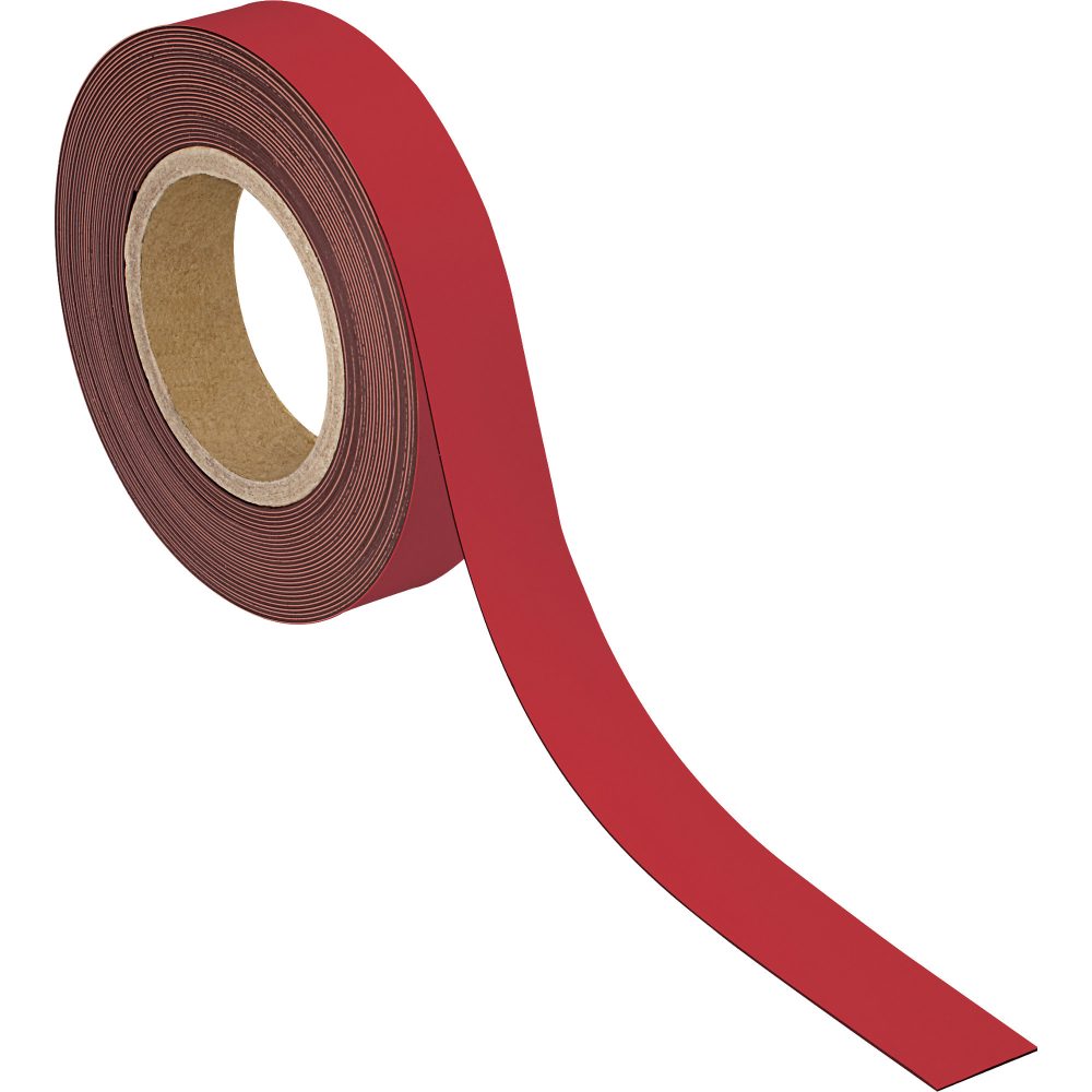 Maul Magnetband Rot 15,5 x 3 cm 10 Stück