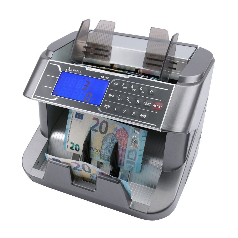 Olympia Banknotenzähler NC 455 Dunkelgrau