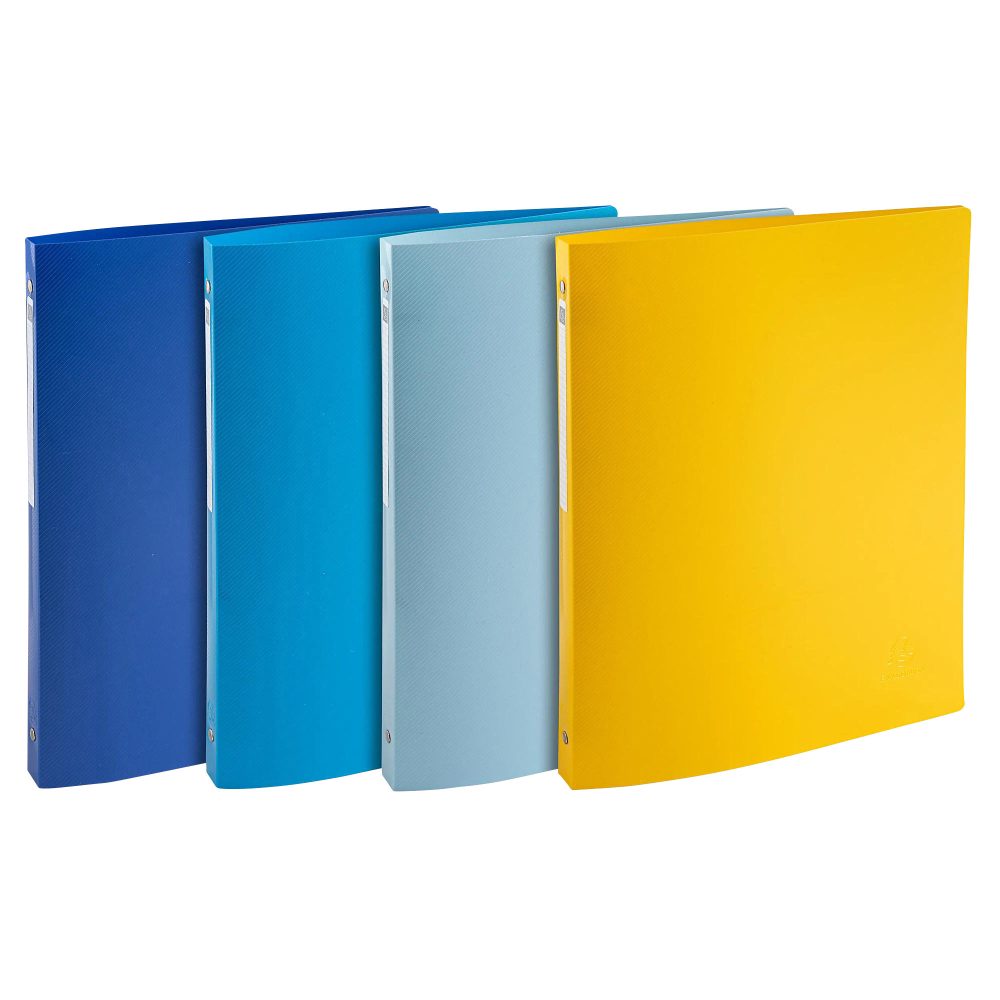 Exacompta BEE BLUE 15 mm Ringbuch PP (Polypropylen) Recycelt A4 4 Ringe Farbig sortiert 4 Stück