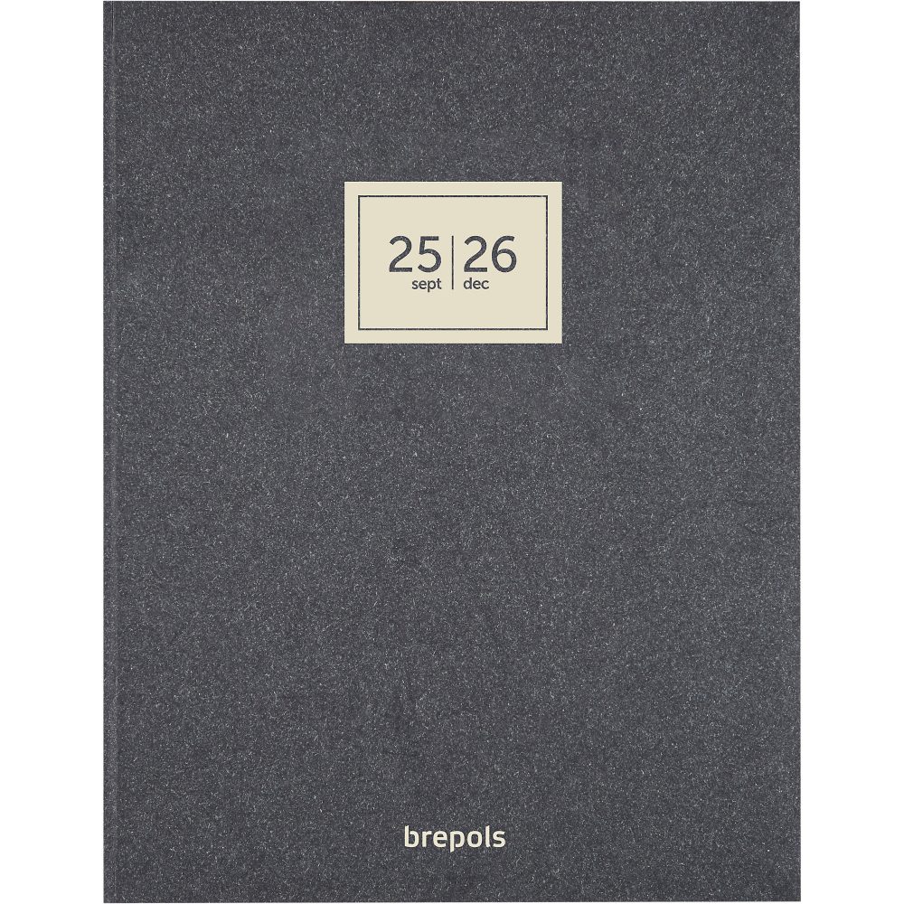 Brepols Terminkalender 2023-2024 DIN A4 1 Woche/2 Seiten Schwarz