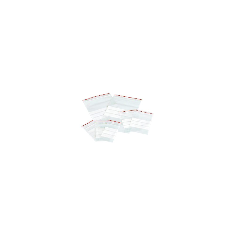 Wiederverschlussbeutel Beschriftungsstreifen Transparent 12 x 18 cm 100 Stück