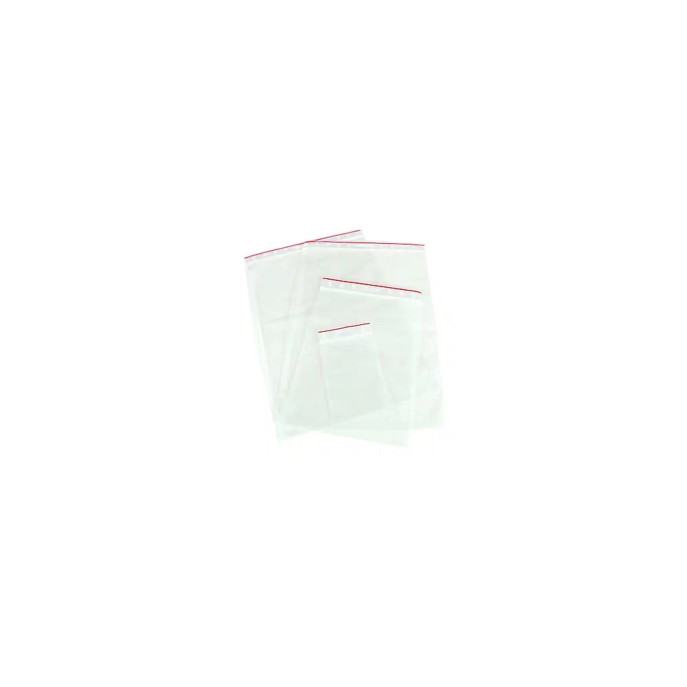 Wiederverschlussbeutel Beschriftungsstreifen Transparent 4 x 6 cm 100 Stück