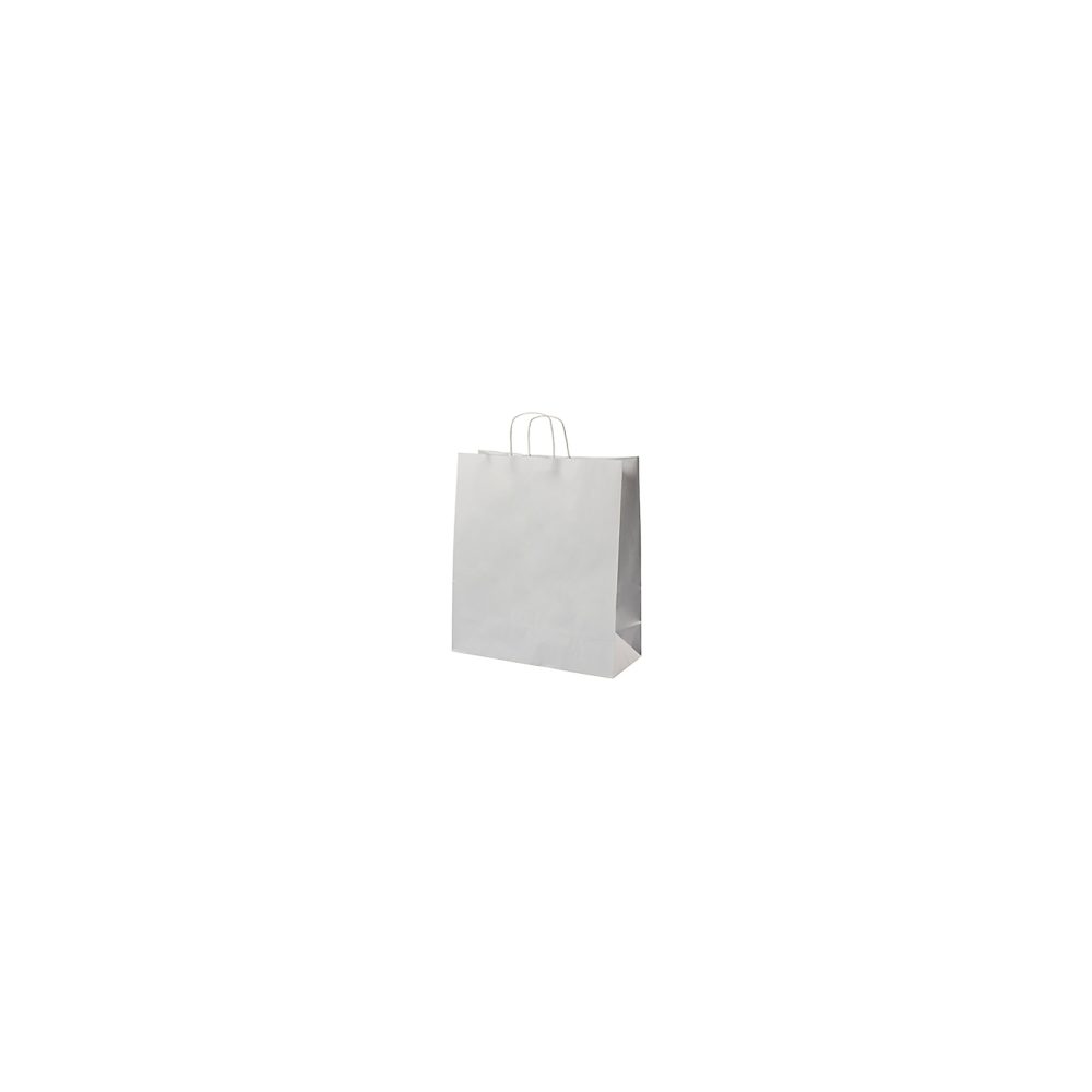 Papiertüte Gewundener Griff 400 x 160 x 450 mm 28,8 L Weiss 150 Stück