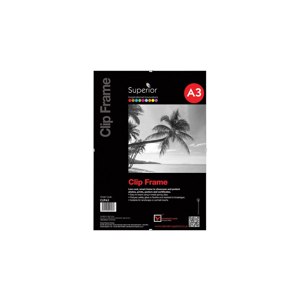 Seco Clip-Rahmen CLIPA3 A3 Transparent 320 x 15 x 440 mm