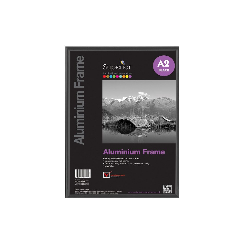 Seco Bilderrahmen ALA2-BK A2 Schwarz 430 x 21 x 604 mm