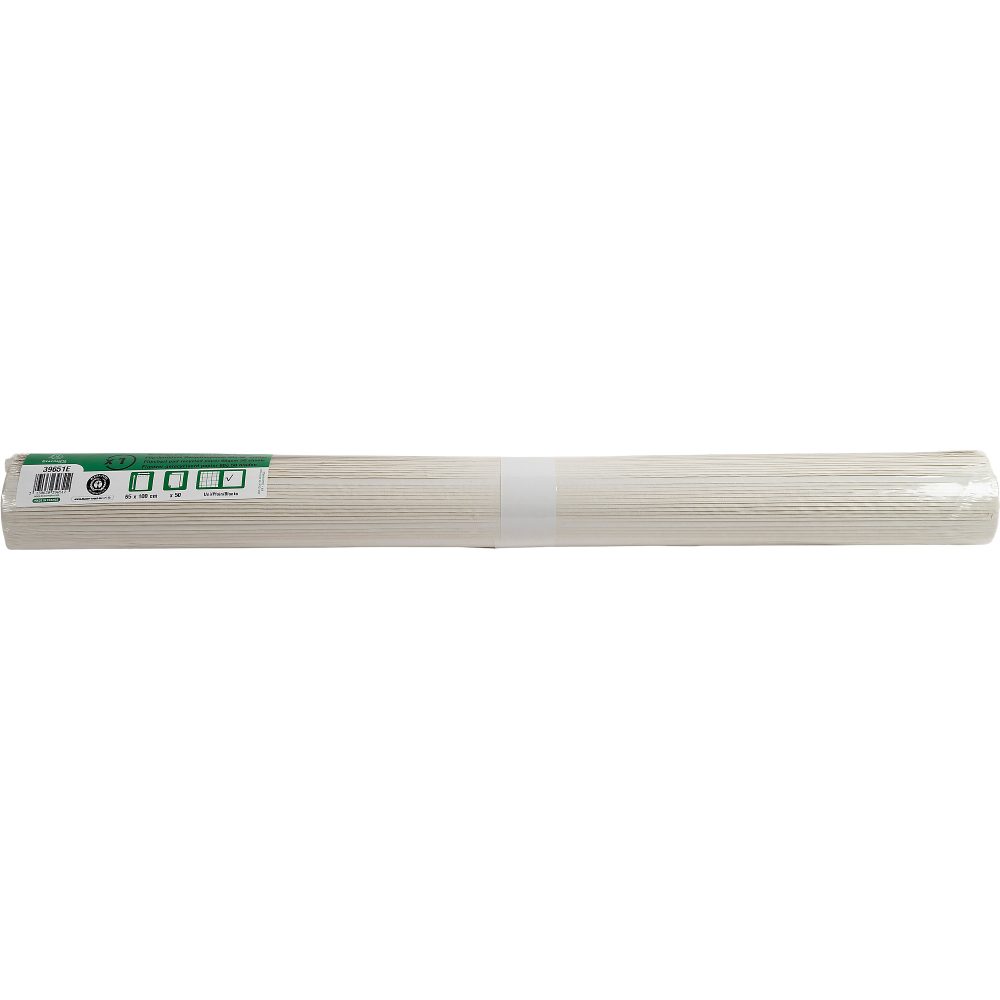Exacompta Flipchartblock 39651E Weiss 60 g/m² Blanko 650 mm (B) x 1000 mm (H) 5 Stück