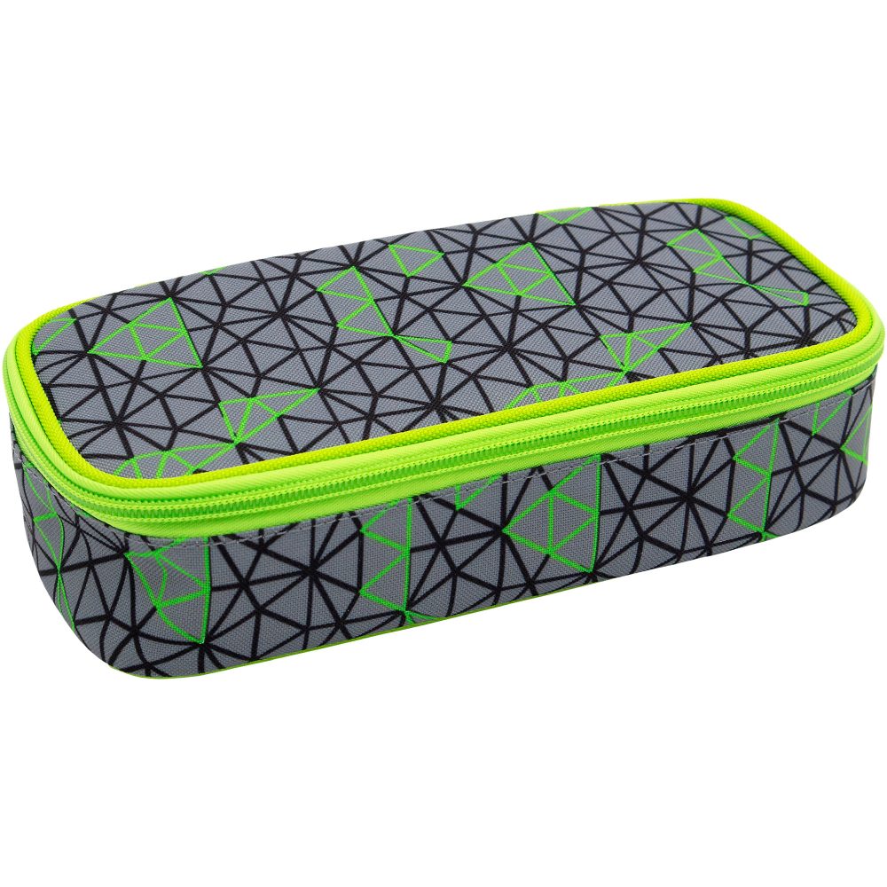 Twixter Federmappe Green Geo 22 x 6 x 10 cm Neongrün