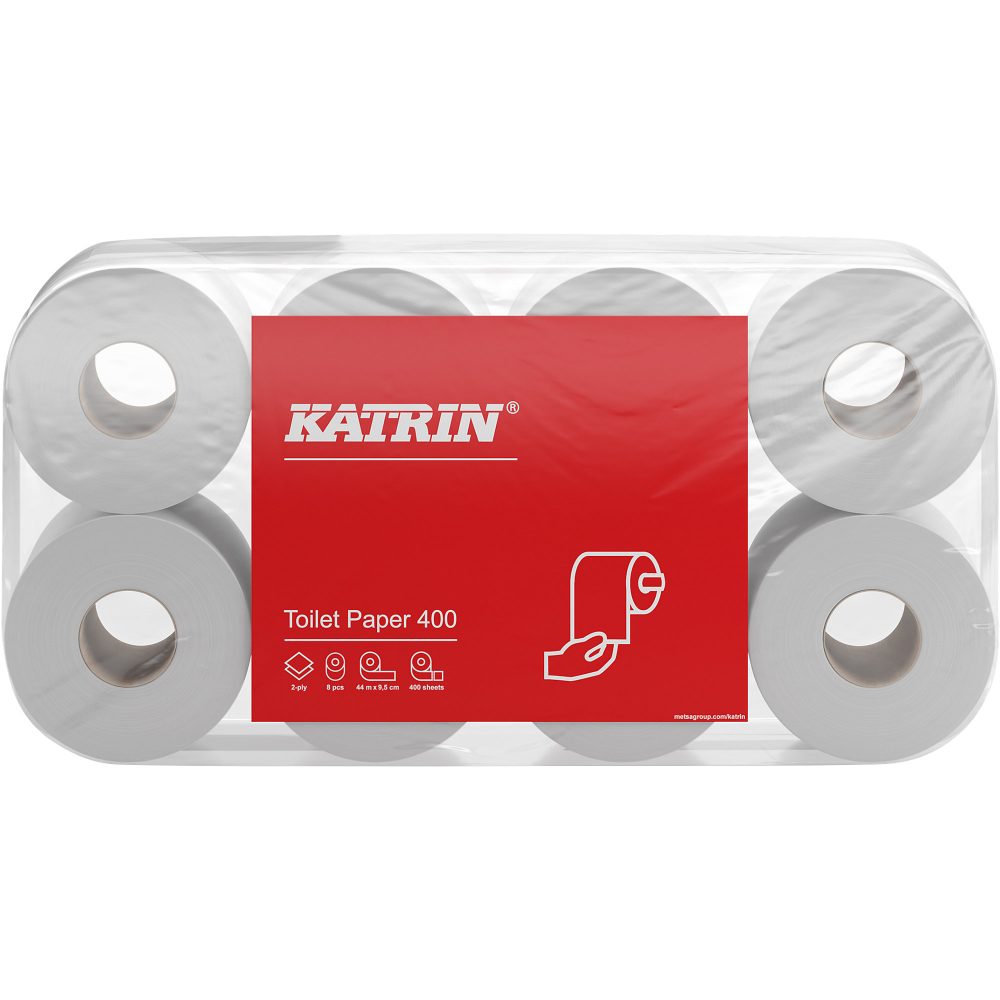Katrin Toilettenpapier Classic 2-lagig Weiss 14293 48 Rollen à 400 Blatt