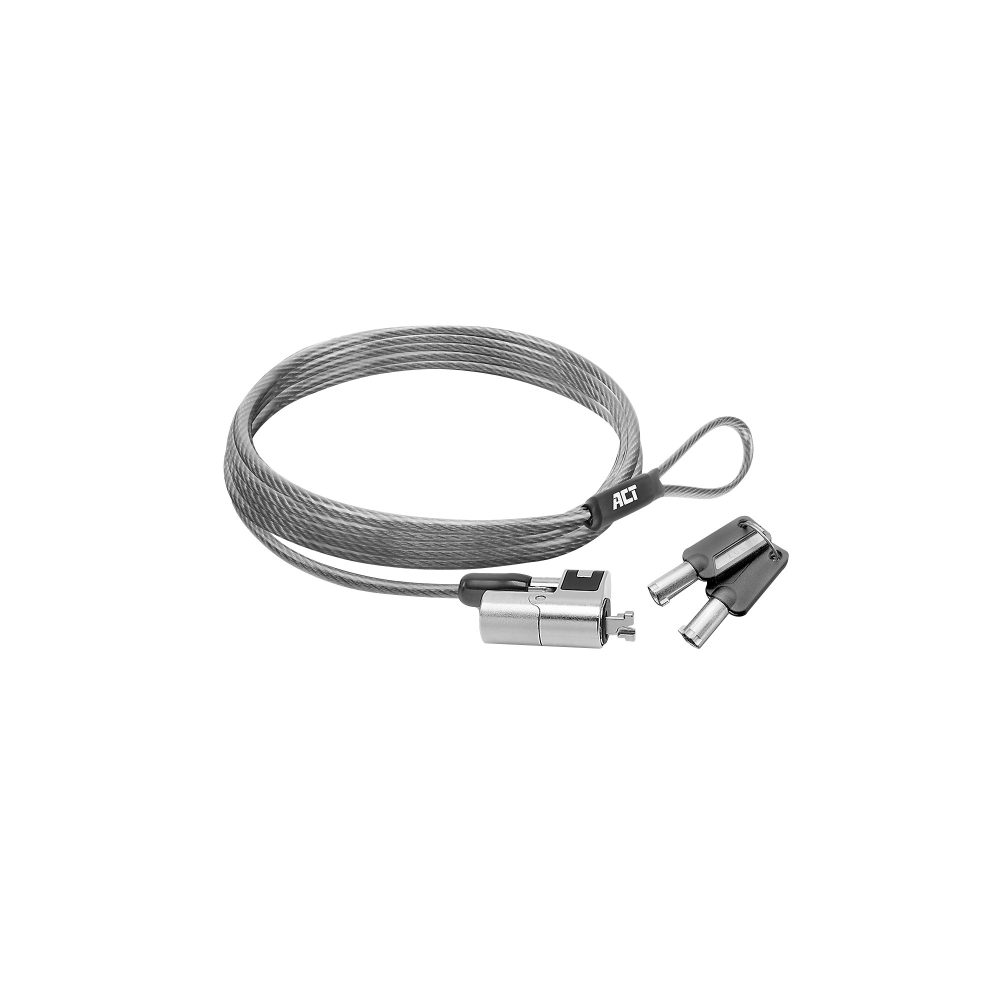 ACT Laptopschloss Nano AC9030 Grau 2000 mm