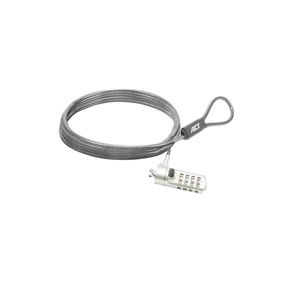 ACT Laptopschloss Nano AC9035 Grau 2000 mm