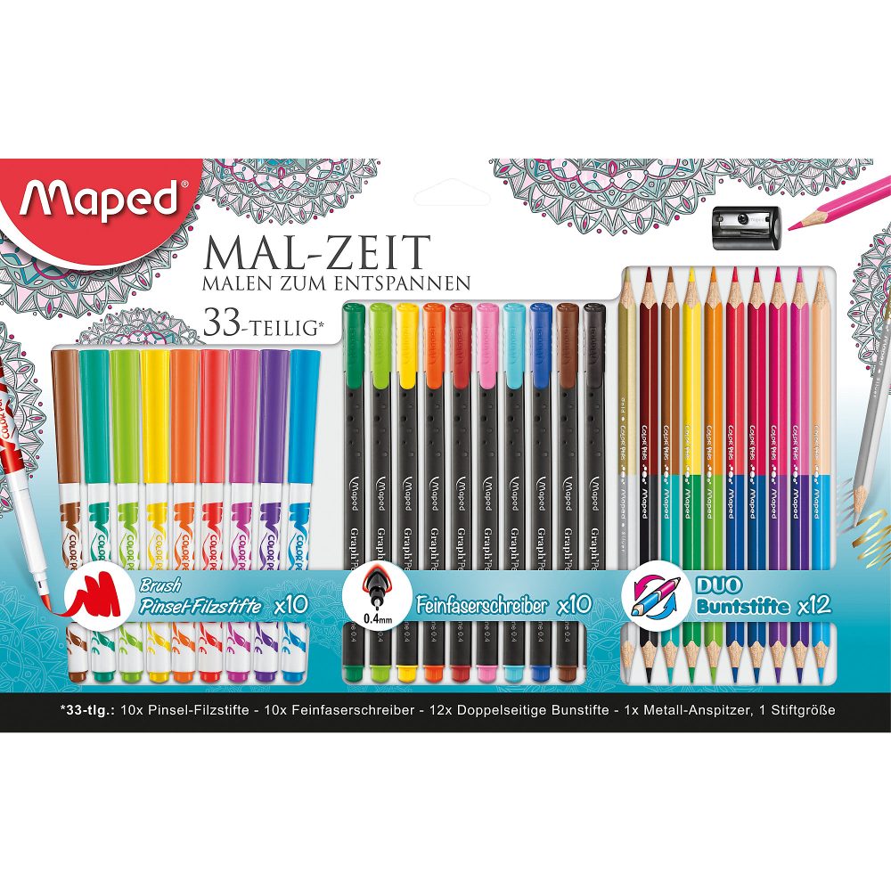 Maped Malset 897418 Mehrfarbig 33 teilig