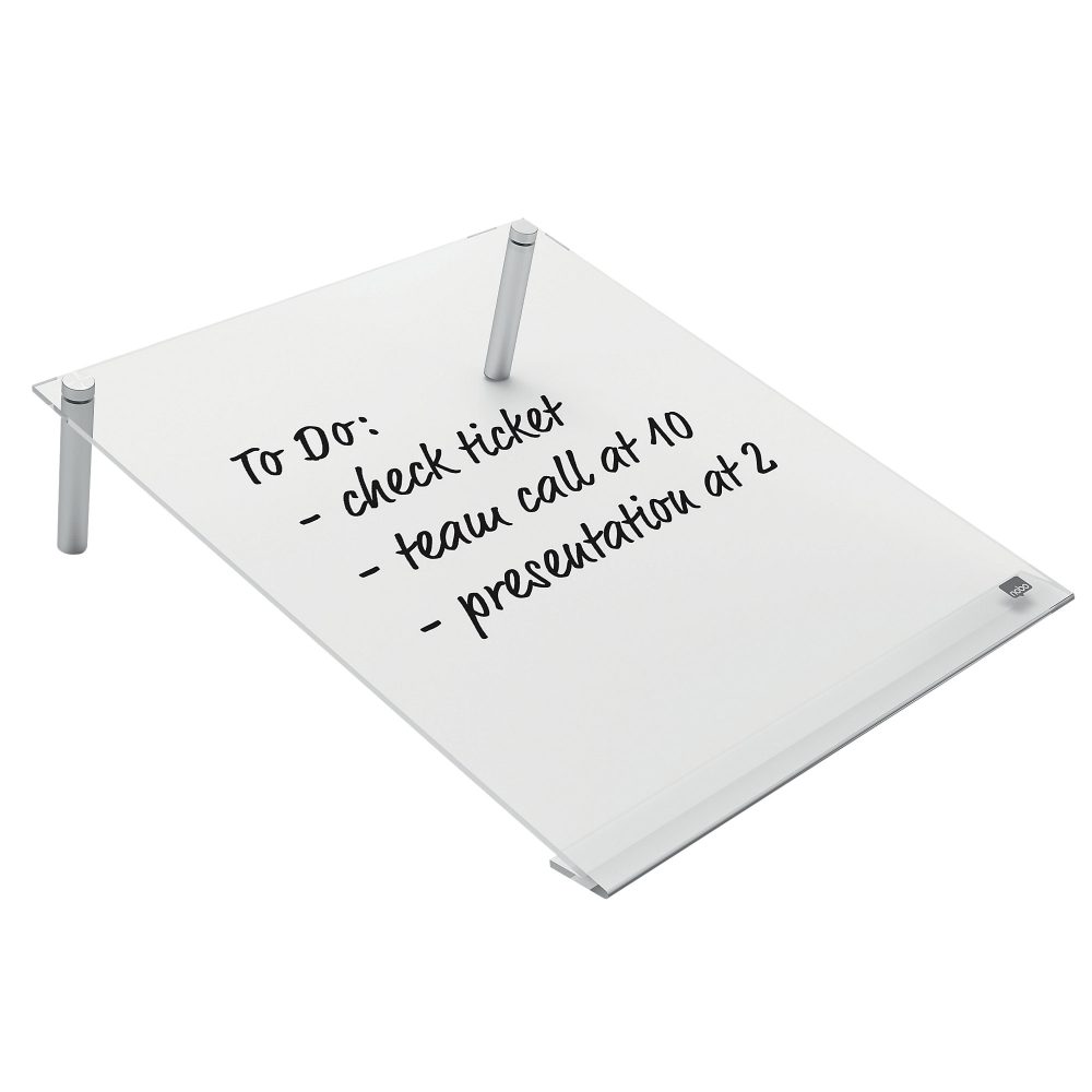 Nobo Mini-Whiteboard Geneigt 1915612 Acryl Rahmenlos DIN A4 Transparent