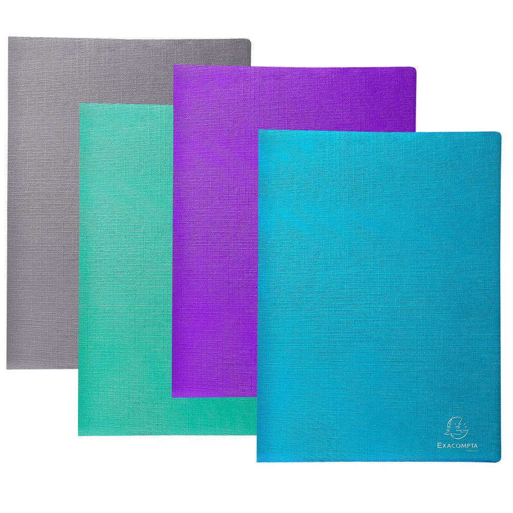 Exacompta Sichtbuch 88640E Spezial Farbig Sortiert Beschichteter Karton 24 x 32 cm 4 Stück