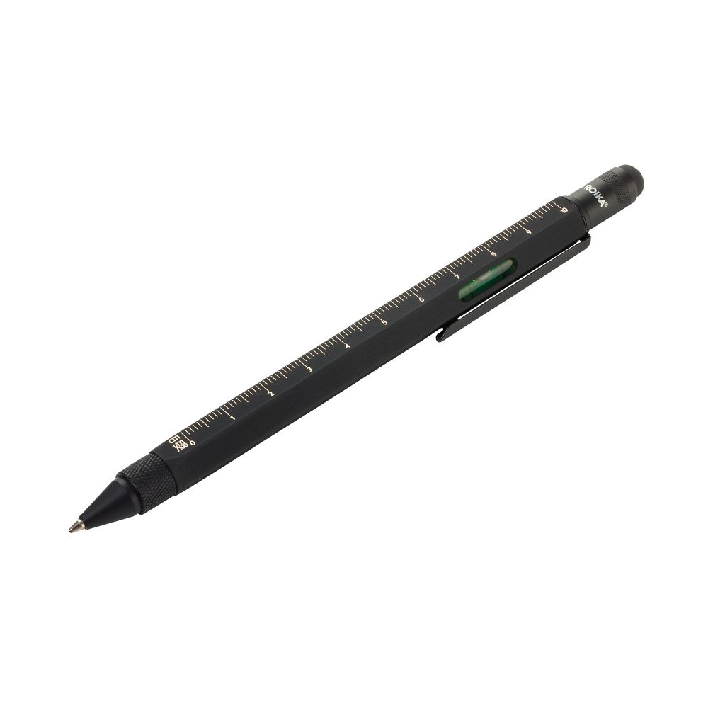 Troika - Kugelschreiber Multitasking 1 mm, Schwarz/Silber