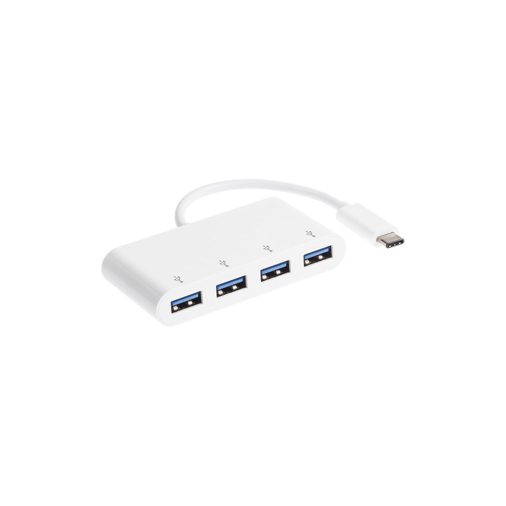 LINK2GO 4-Port-Hub HU5004WP Weiß