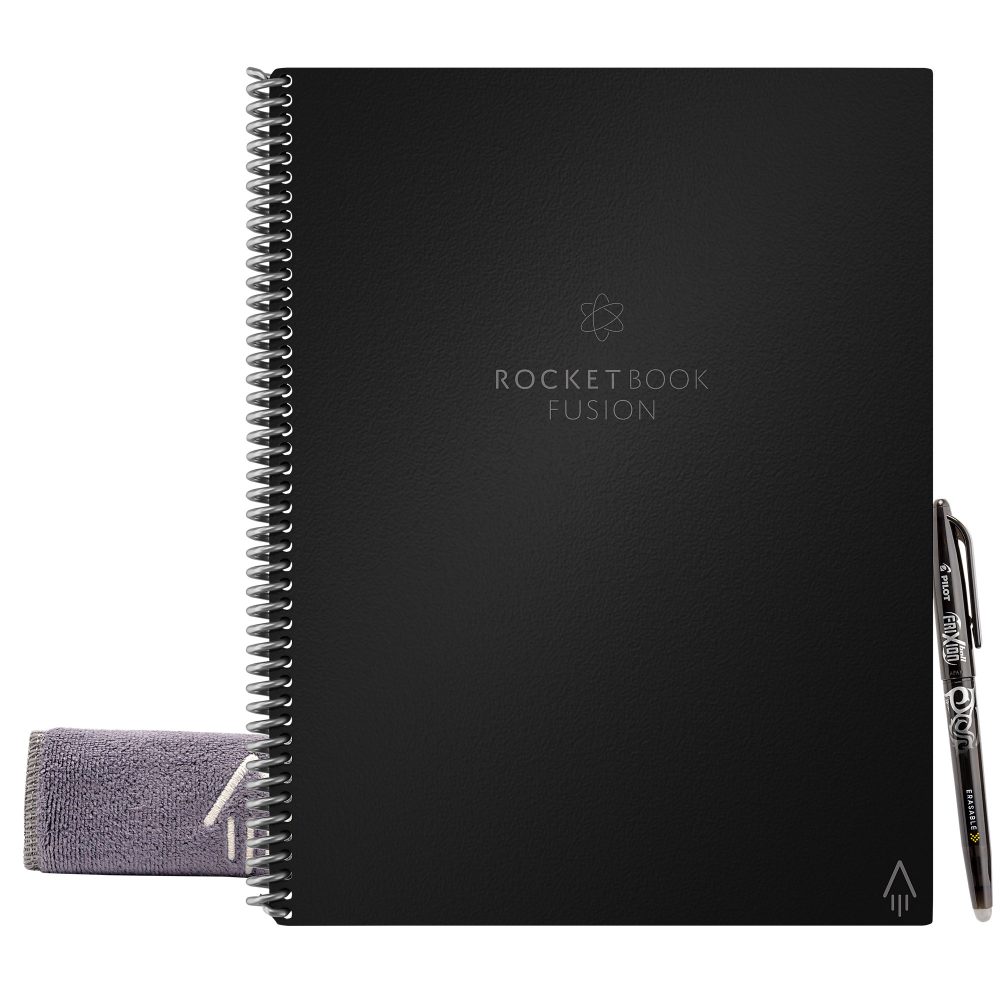 RocketBook 1/3 A4 Notizbuch EVRF-L-RC-A-FR Gepunktet Nicht perforiert 42 Seiten Schwarz