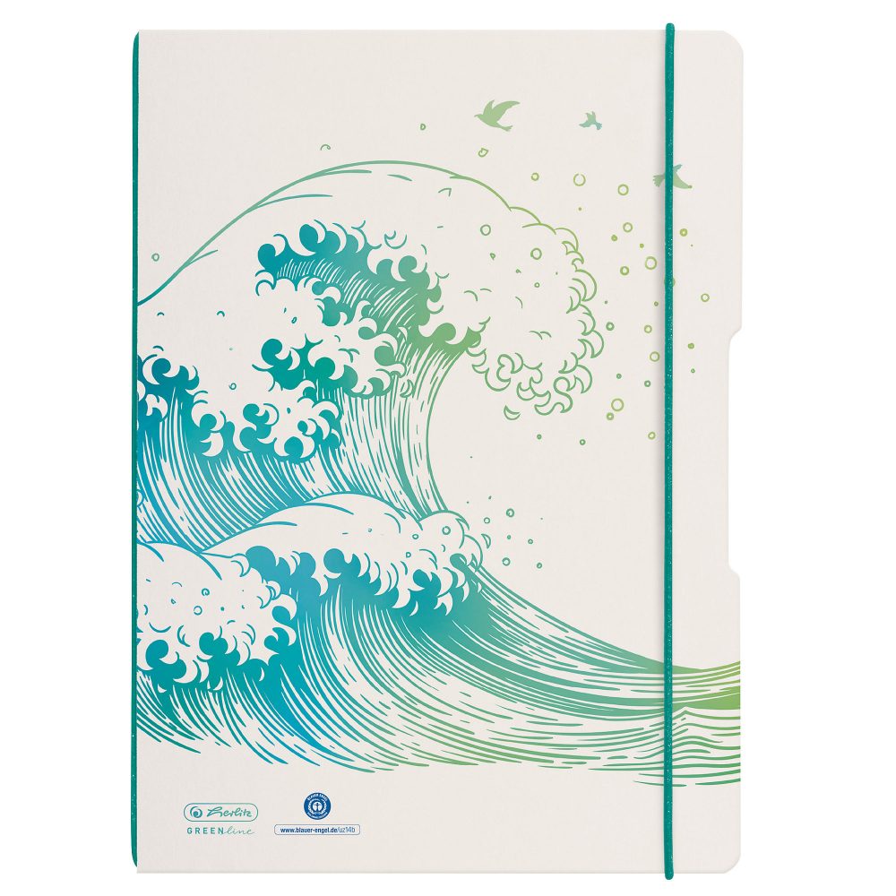 Herlitz Notizbuch A5 Kariert PP (Polypropylen) Blau