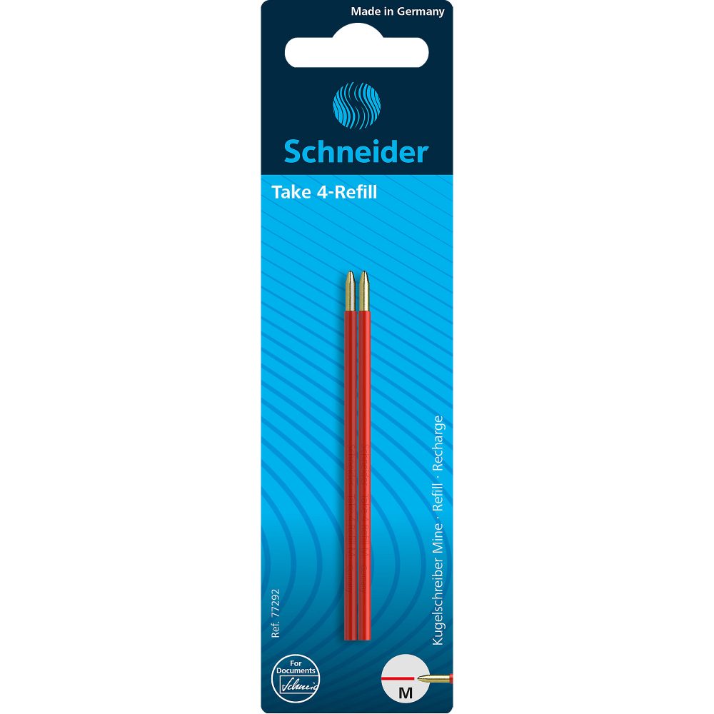 Schneider Kugelschreibermine 77292 Rot Pack 10