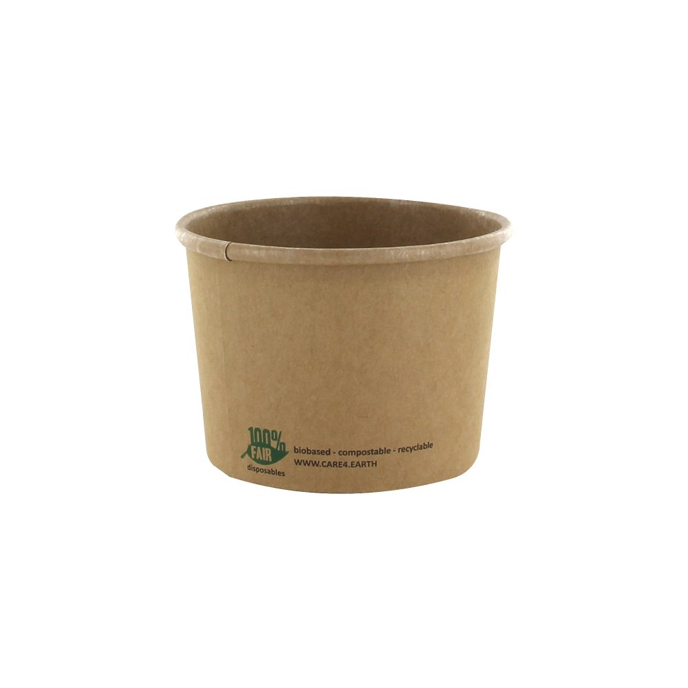 PAPSTAR Suppenschalen pure 87265 Frischfaser-Karton, BIO-beschichtet 25 Stück