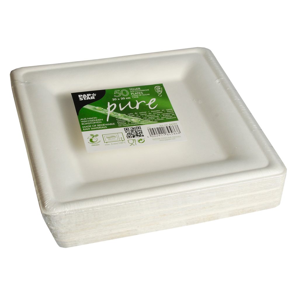 PAPSTAR Pappteller pure 87417 Palmblatt 25 Stück