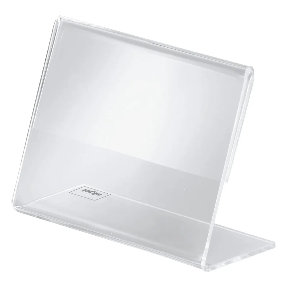 Sigel Tischaufsteller PA107 Transparent Acryl 9 x 3,7 x 6,5 cm 10 Stück