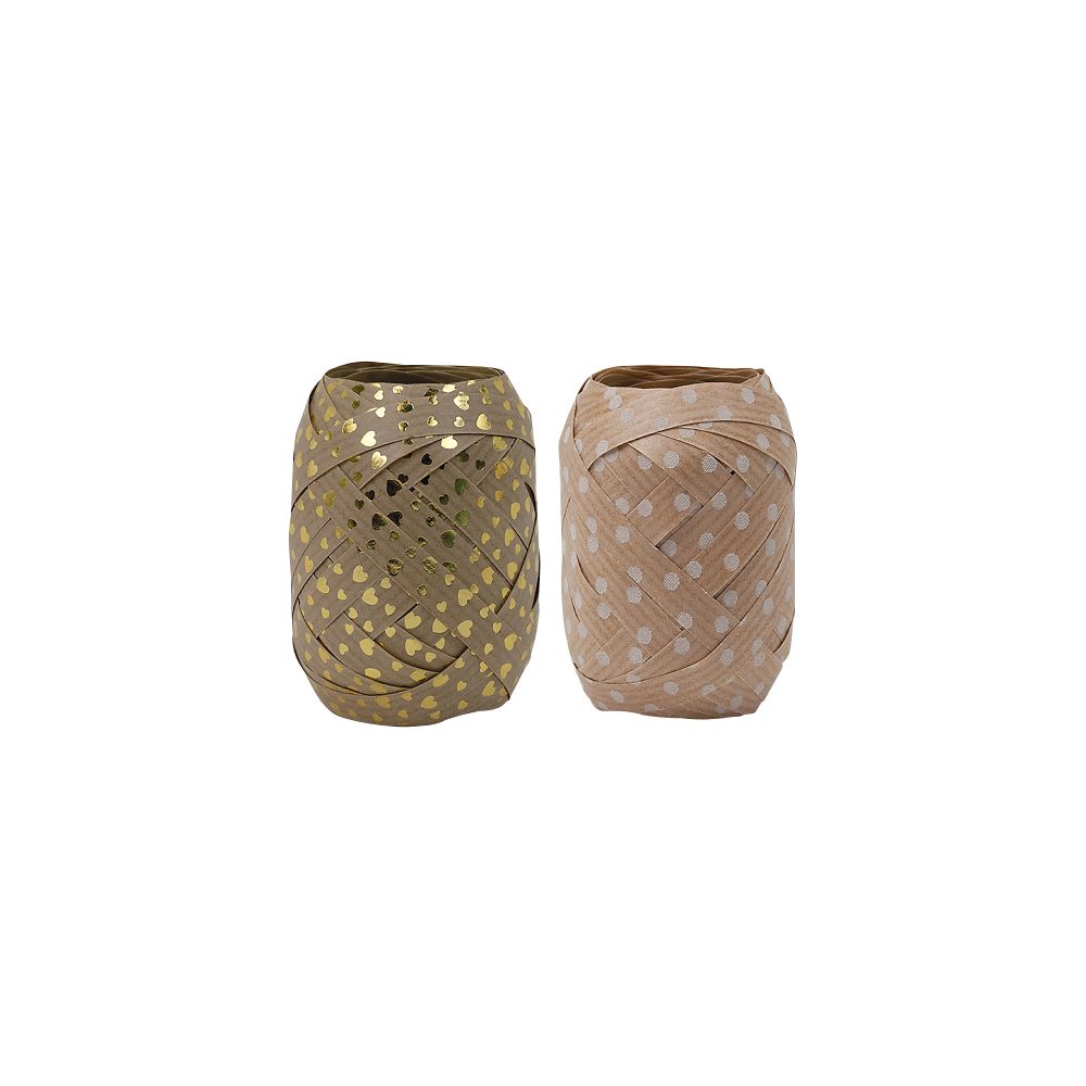 Geschenkband Beige 10 mm (B) x 12 m (L) 2 Stück