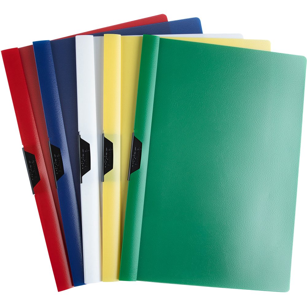 niceday Klemmmappe 1228310 A4 PP (Polypropylen) 23,5 (B) x 0,3 (T) x 31 (H) cm Farbig sortiert 25 Stück