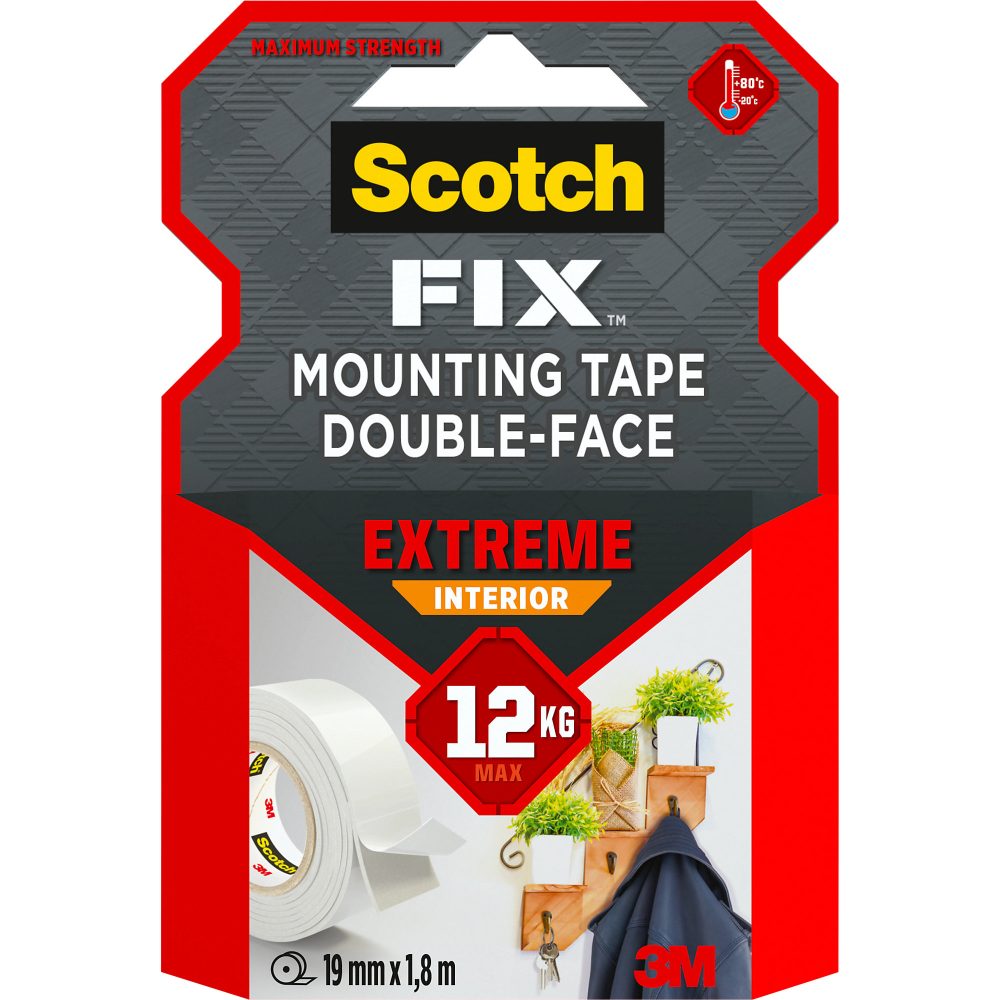 Scotch-Fix Klebeband Extreme Interior Weiß 19 mm x 1,8 m