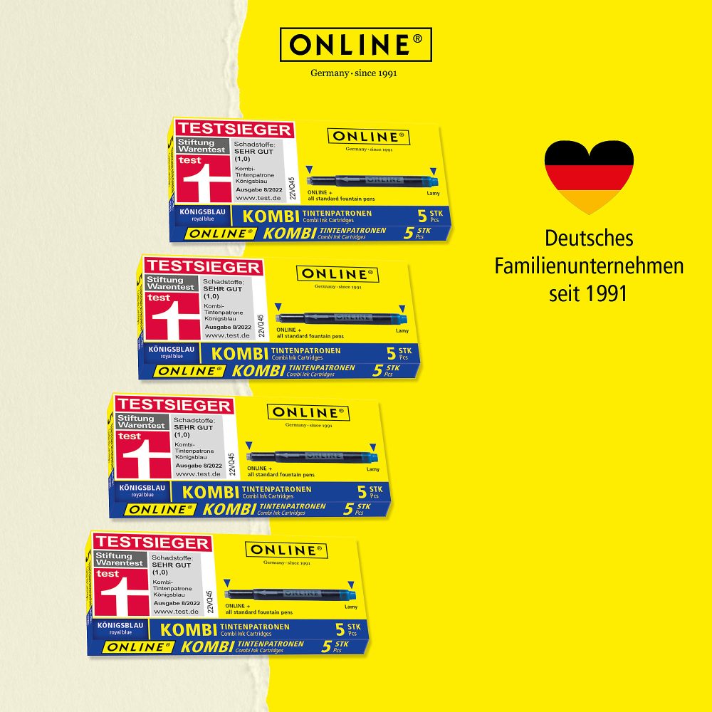 Online Kombi Tintenpatrone 17026 Blau 20 Stück