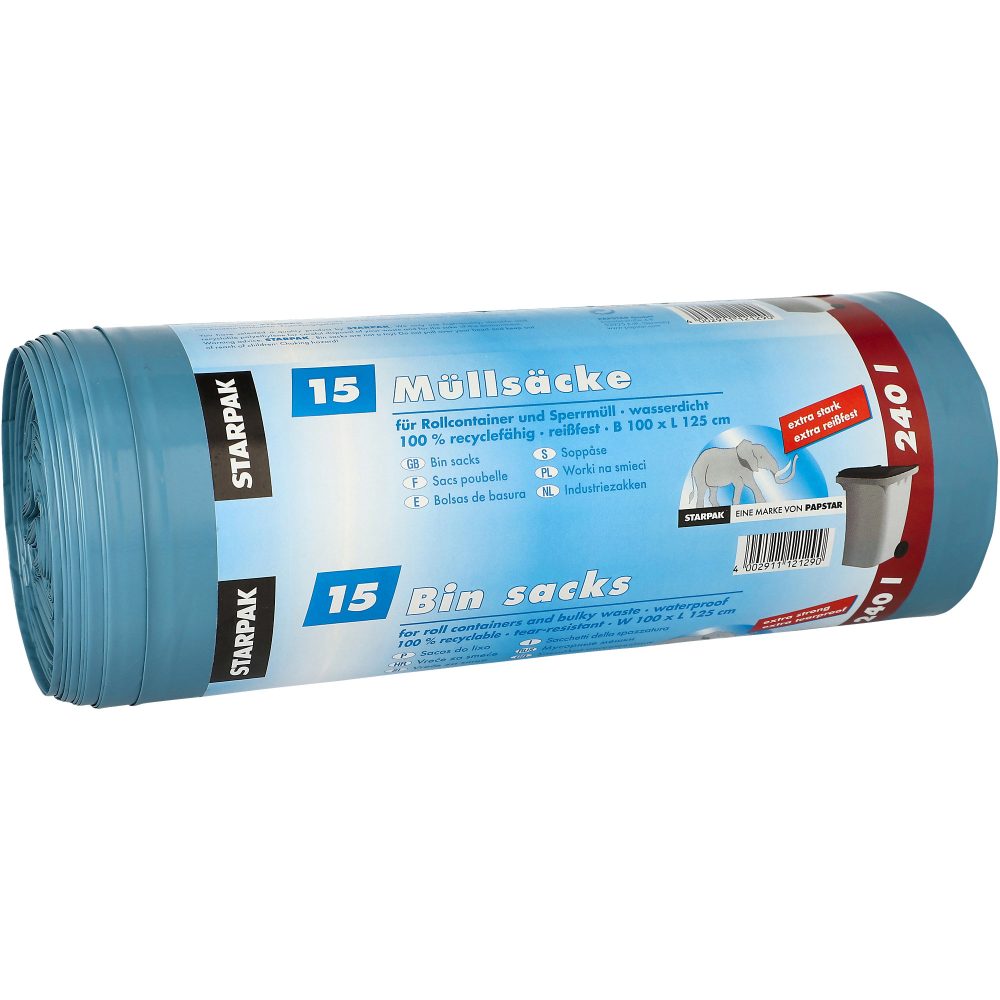 PAPSTAR Müllbeutel 87660 Mater-Bi 15 Stück