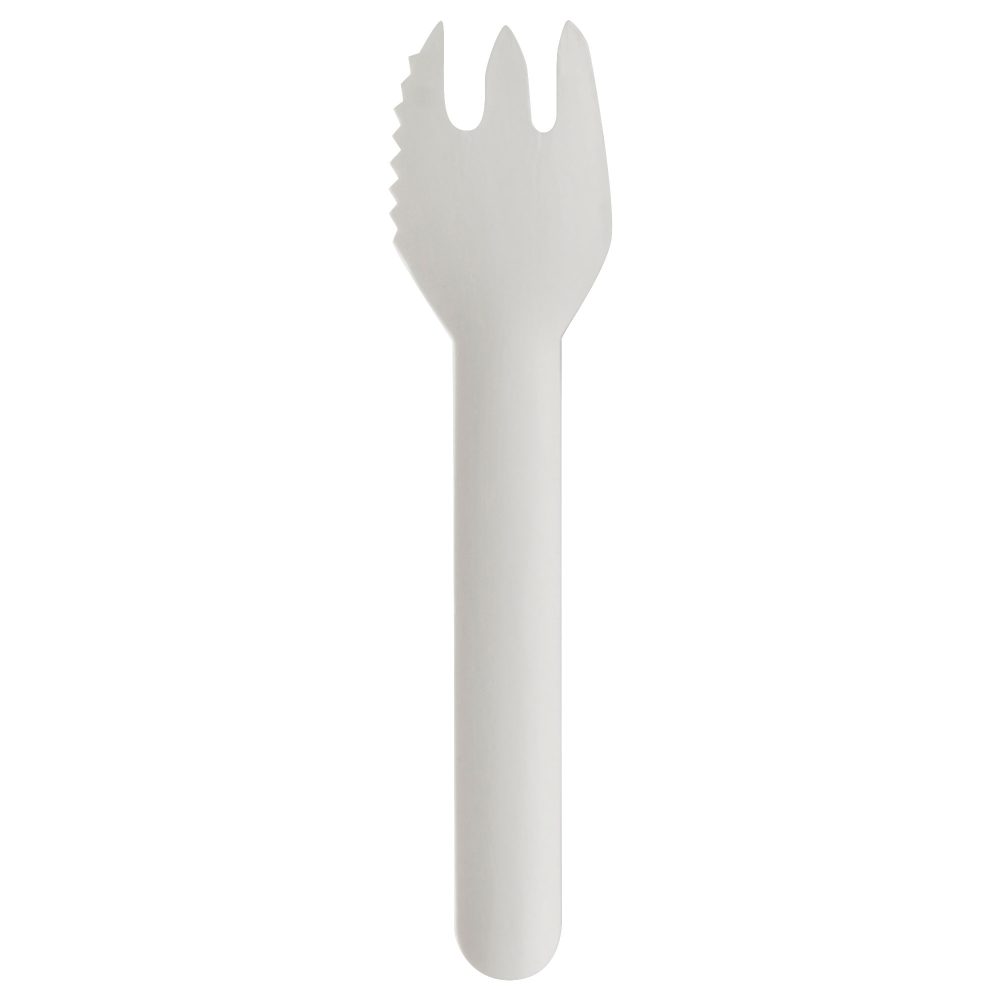 Papstar Kuchen- und Snackgabeln Pure Papier 127 mm Weiß 100 Stück