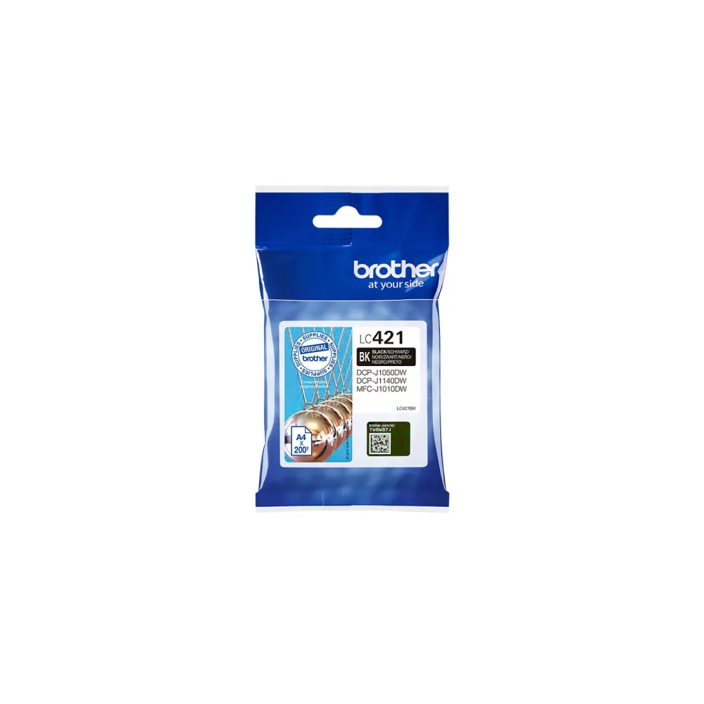 BROTHER Tintenpatrone schwarz LC-421BK DCP-J1050 200 Seiten