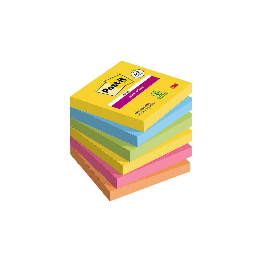 Post-It - Haftnotizen, 76x76mm, Sortierte Farben