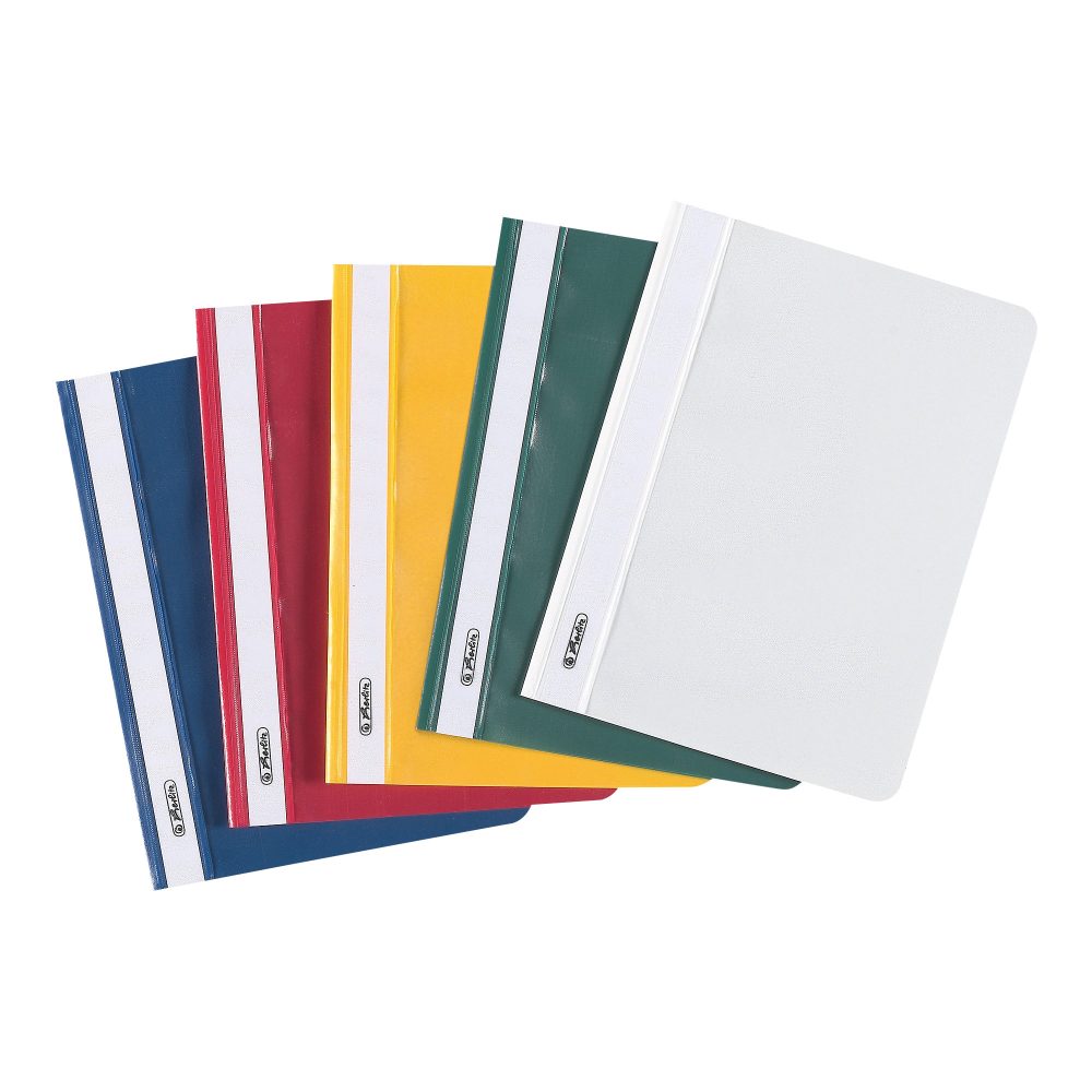 herlitz Schnellhefter 975508 PP (Polyproplylen) 17,5 (B) x 23,5 (T) x 0,1 (H) cm Mehrfarbig 10 Stück