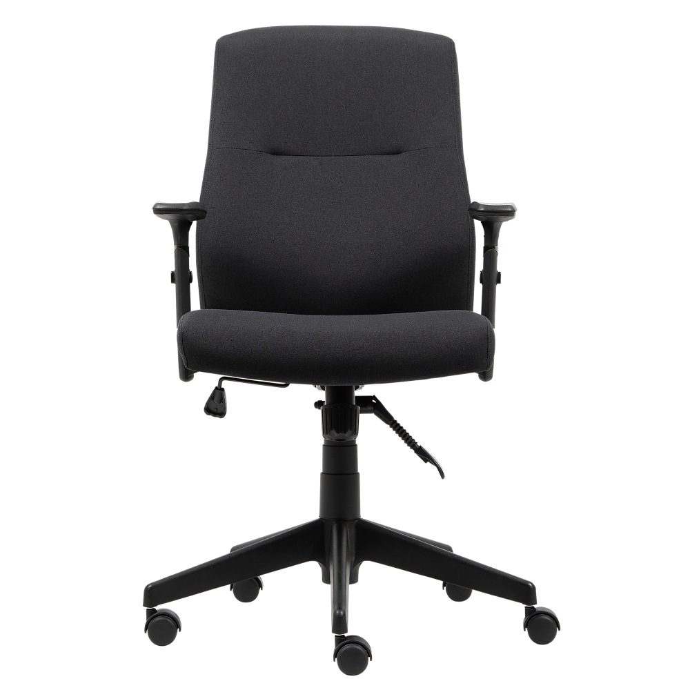 Realspace Ergonomischer Bürostuhl Stanley Stoff Schwarz