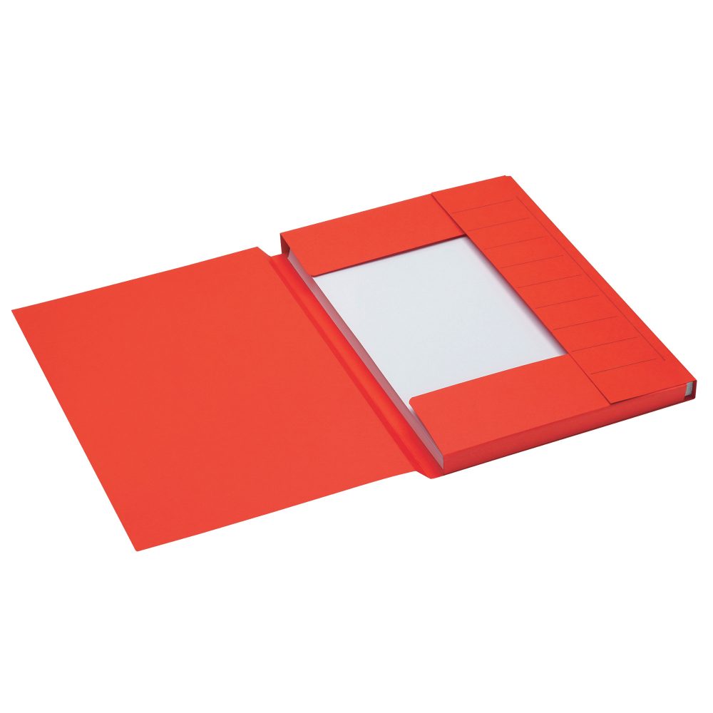 Djois Secolor Aktenmappe 3 Laschen 3182115 A4 Rot Karton