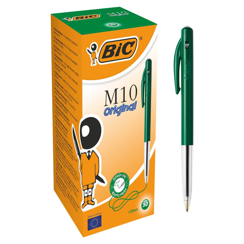 BIC Kugelschreiber M10 0.4 mm Grün 50 Stück
