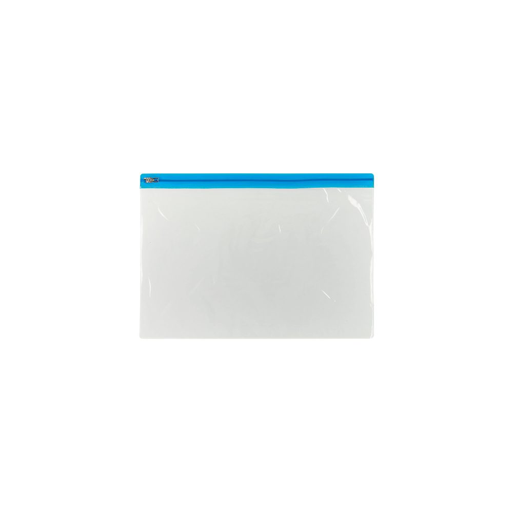 Office Depot Reißverschlusstaschen DIN A4 Reißverschluss PP (Polypropylen) Quer 29,7 (B) x 33,8 (T) x 24 (H) cm Blau 5 Stück