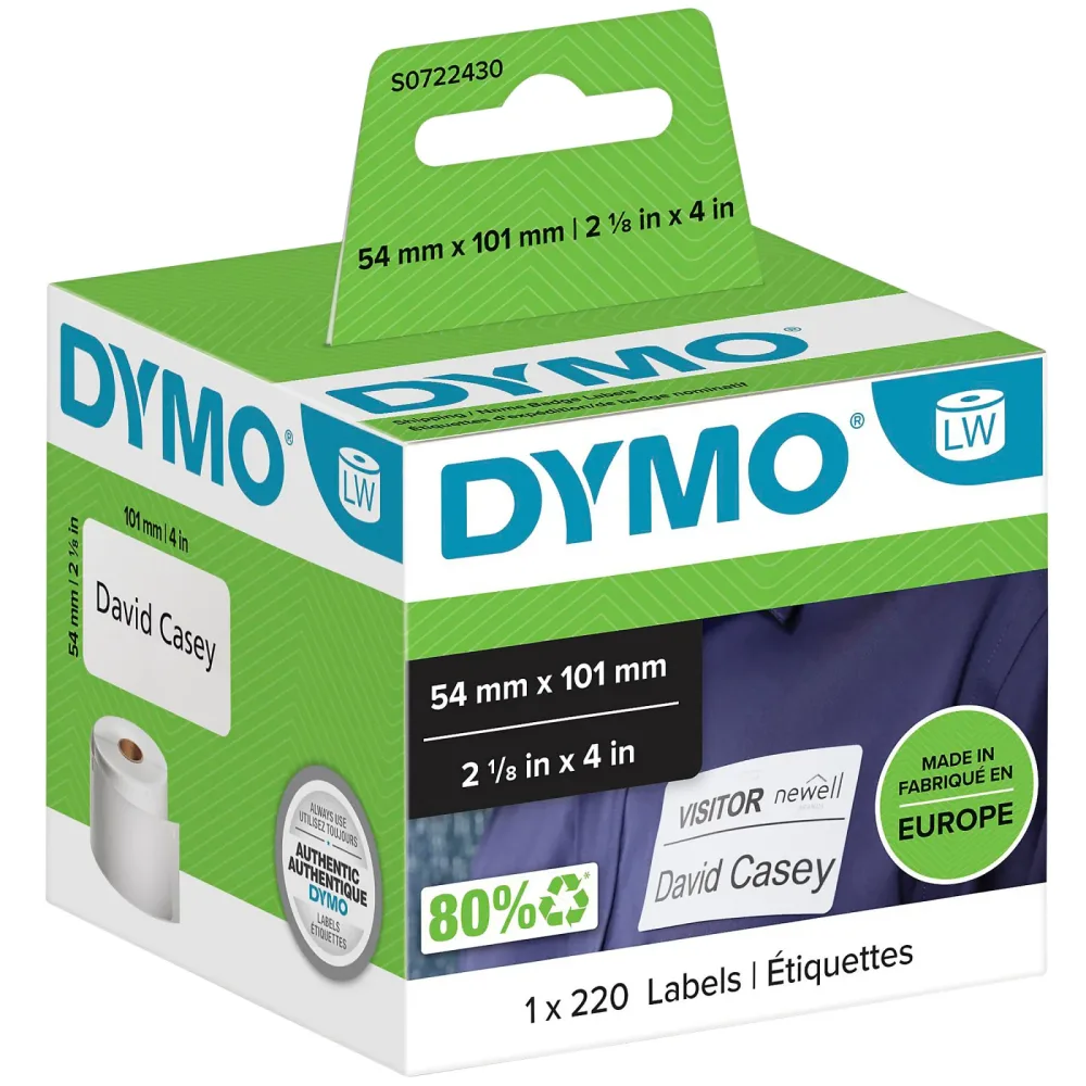 DYMO Versand-Etiketten S0722430 perm.101x54mm 220 St&uuml;ck