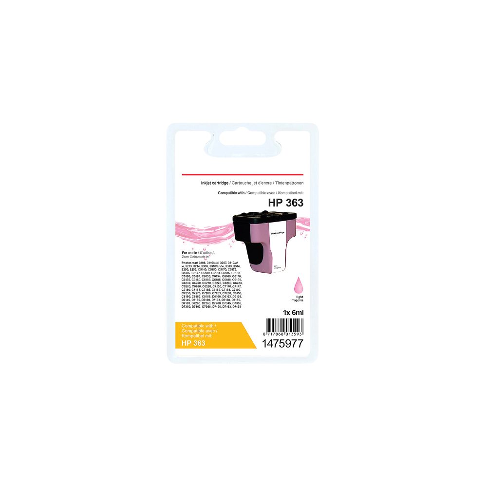 Office Depot 363 Kompatibel HP Tintenpatrone 1475977 Hell Magenta