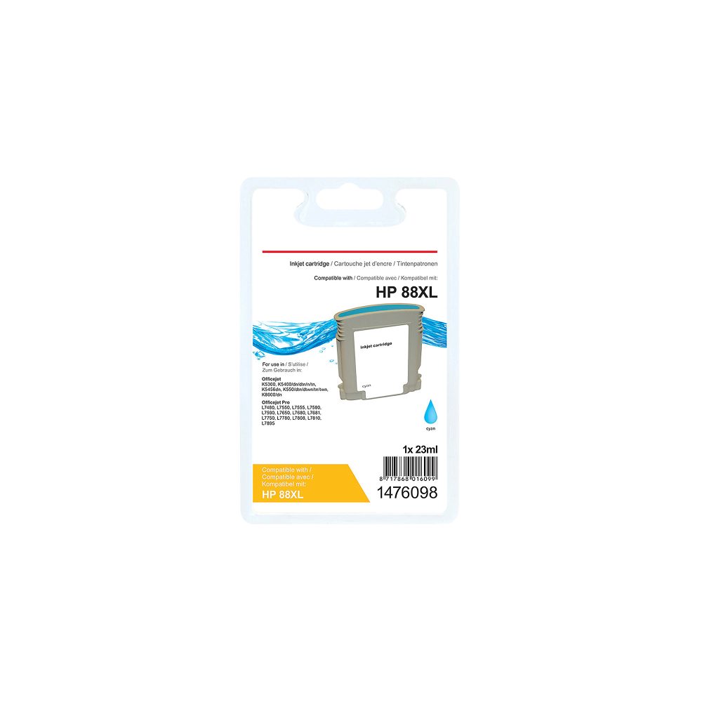 Office Depot 88XL Kompatibel HP Tintenpatrone C9391A Cyan